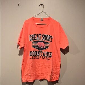 Great Smoky Mountains Neon Destination Tee Shirt